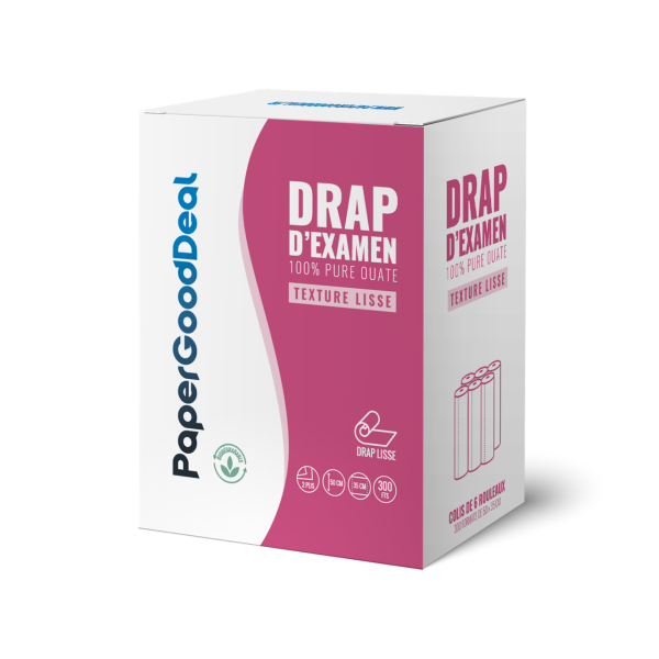 12 Rouleaux draps d'examen 300 feuilles pour table medical-massage-soins ésthétique-ostéopathe .