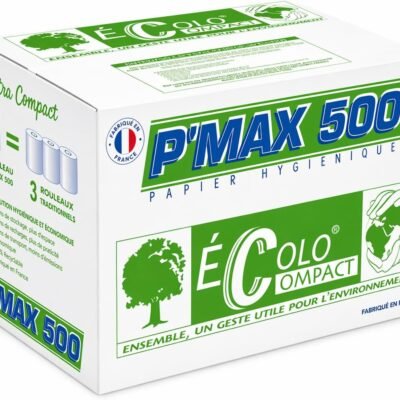 Papier toilette P’Max 500 – 36 rouleaux de 500 feuilles – 2 plis